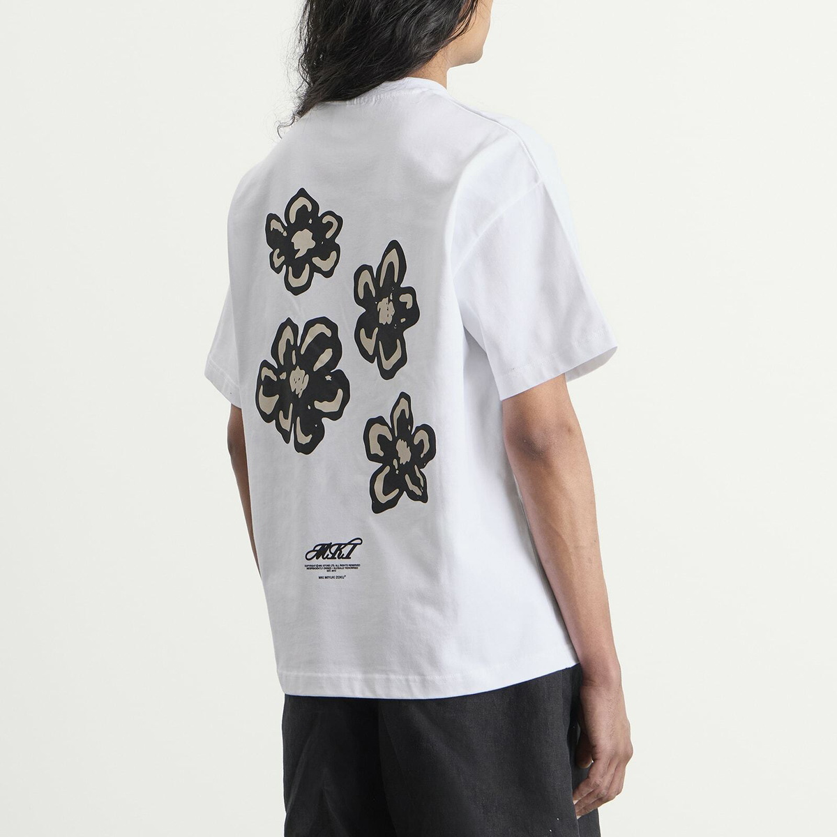 MKI Men's Hibiscus T-Shirt in White