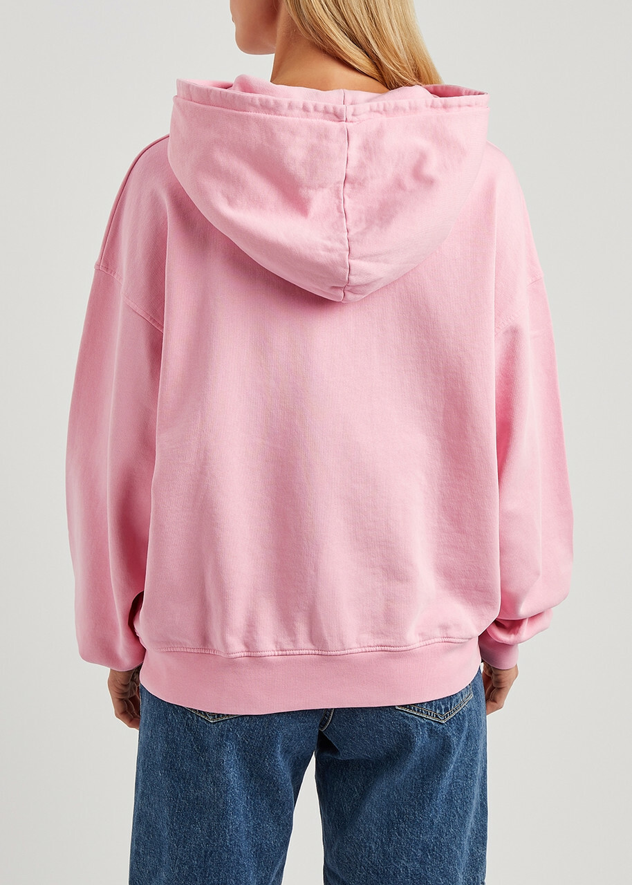 Colorful Standard Hooded Cotton Sweatshirt Light Pink