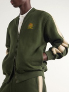 Aimé Leon Dore - Saint George Logo-Embroidered Striped Cotton Track Jacket - Green