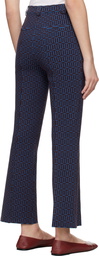 High Sport Blue & Burgundy Charlie Trousers