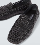 Dolce&Gabbana Driver woven leather loafers