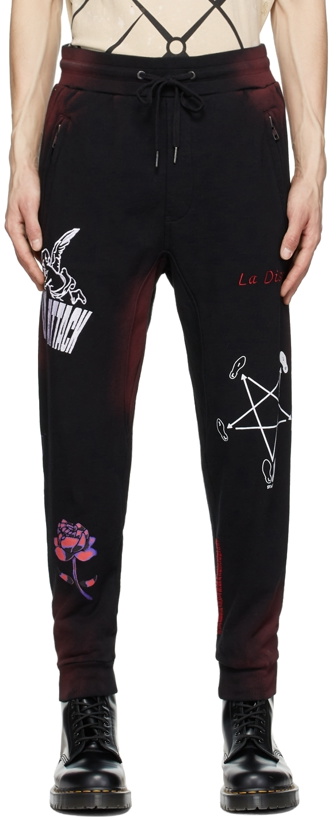 Photo: Ksubi Black Kustom Rose Restore Trak Lounge Pants