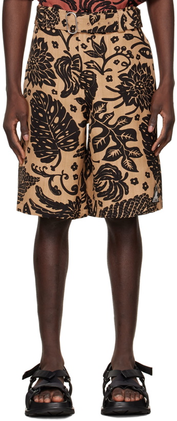 Photo: Jil Sander Brown Viscose Shorts