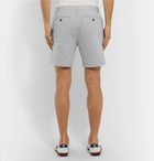 Club Monaco - Baxter Slim-Fit Stretch Linen and Cotton-Blend Chambray Shorts - Gray