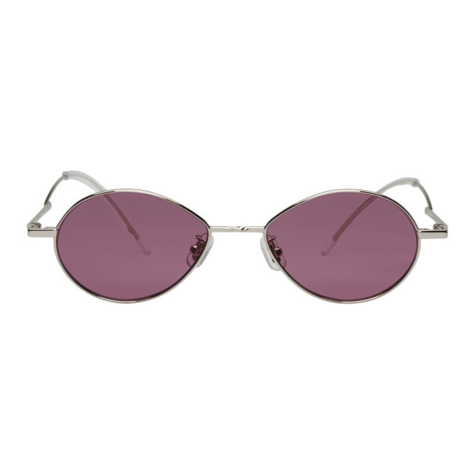Gentle Monster Silver and Purple Cobalt Sunglasses Gentle Monster