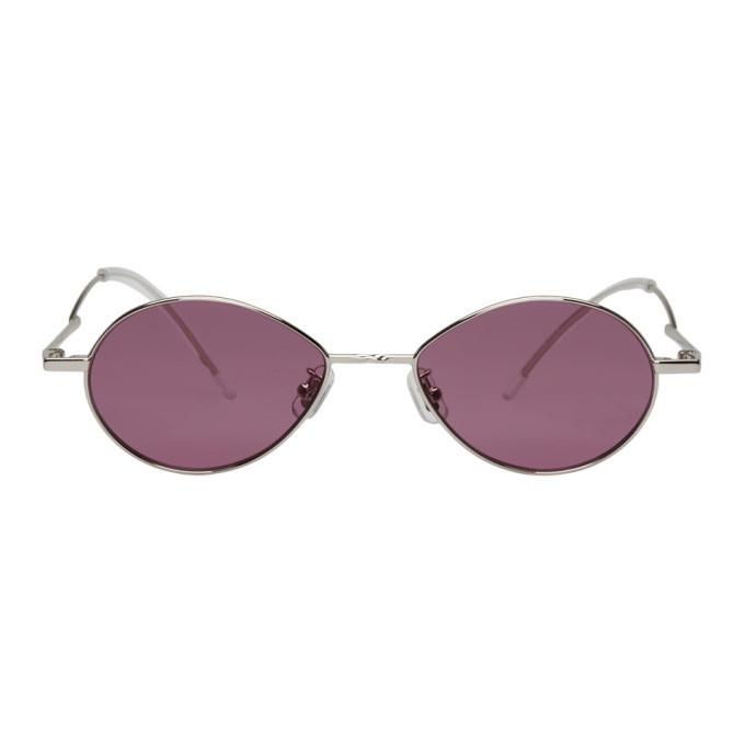 Photo: Gentle Monster Silver and Purple Cobalt Sunglasses