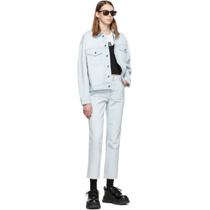 Alexander Wang Blue Denim Game Jacket Alexander Wang