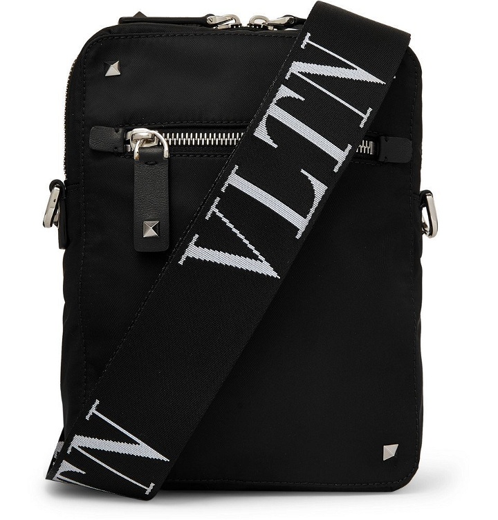 Photo: Valentino - Valentino Garavani Logo-Jacquard Shell Messenger Bag - Black