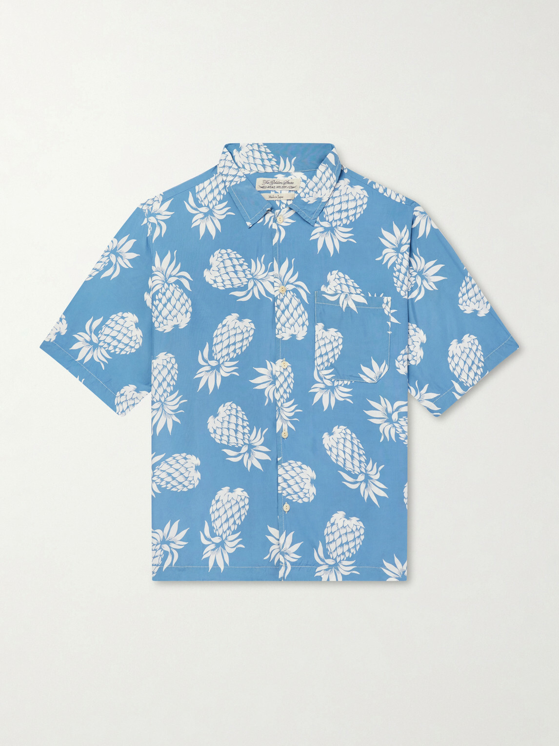 Remi Relief - Printed Woven Shirt - Blue