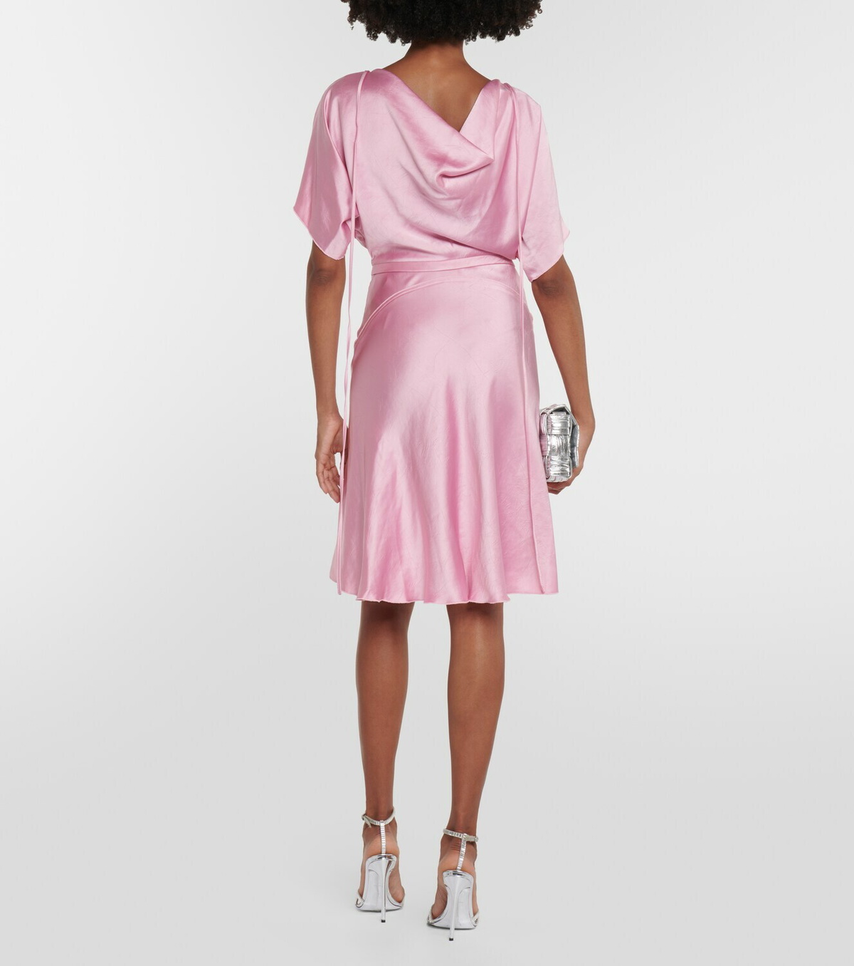 Victoria Beckham Draped satin minidress Victoria Beckham