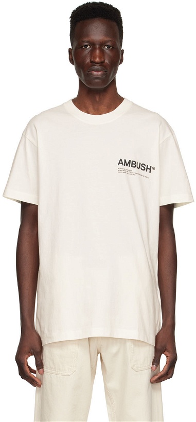 Photo: AMBUSH Off-White Cotton T-Shirt