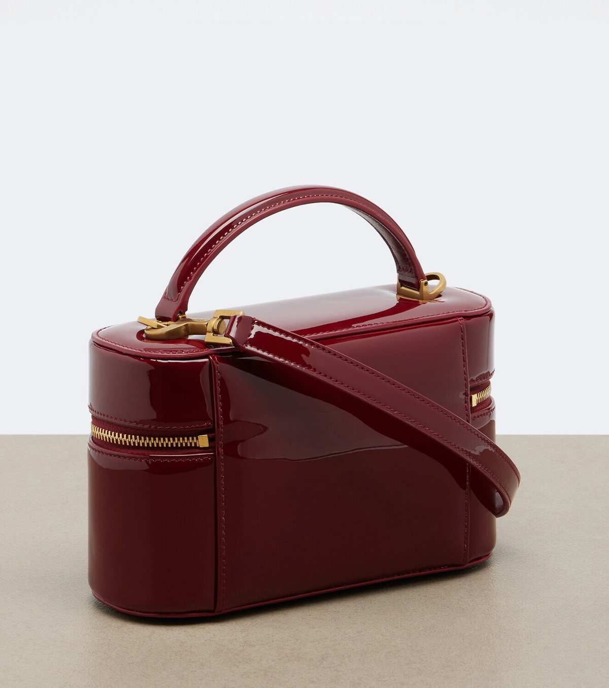 Saint Laurent Gaby patent leather vanity bag