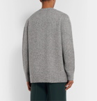 Acne Studios - Kabelo Ribbed Mélange Wool-Blend Cardigan - Gray