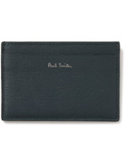 Paul Smith - Logo-Print Colour-Block Textured-Leather Cardholder