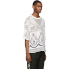 Dolce and Gabbana White Embroidered T-Shirt