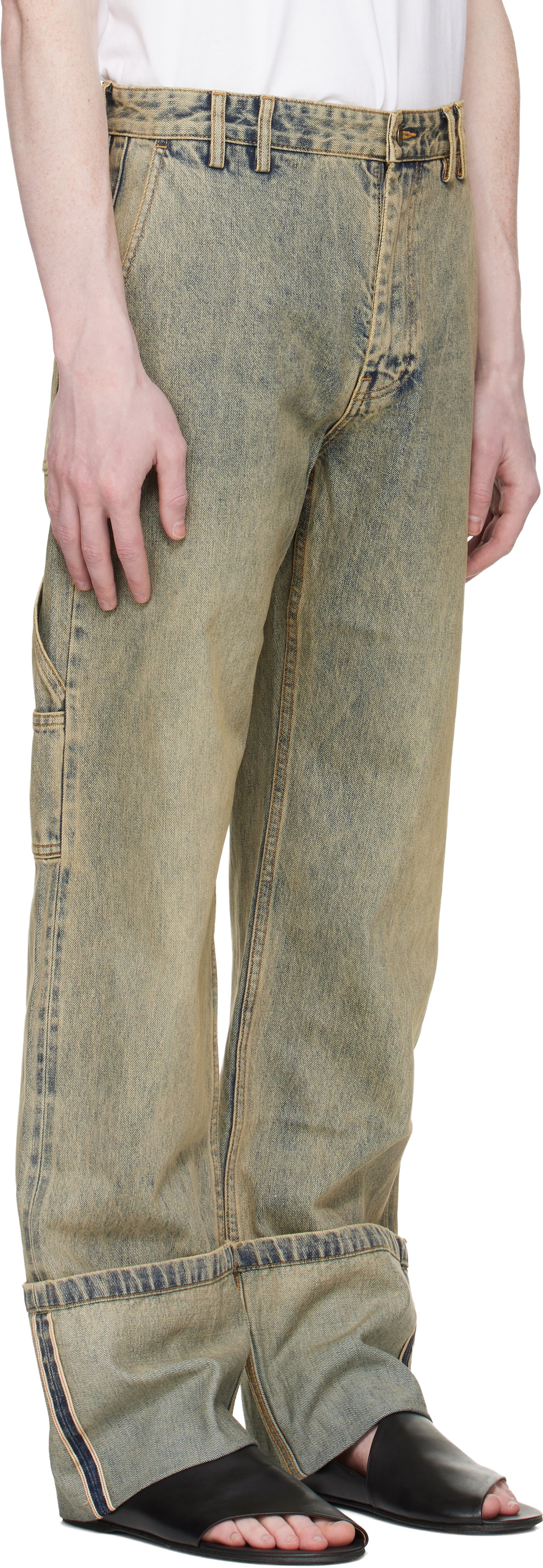 Entire Studios Blue Cuff Jeans