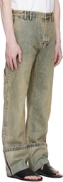 Entire Studios Blue Cuff Jeans