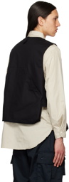 Engineered Garments Black Bellows Pockets Vest