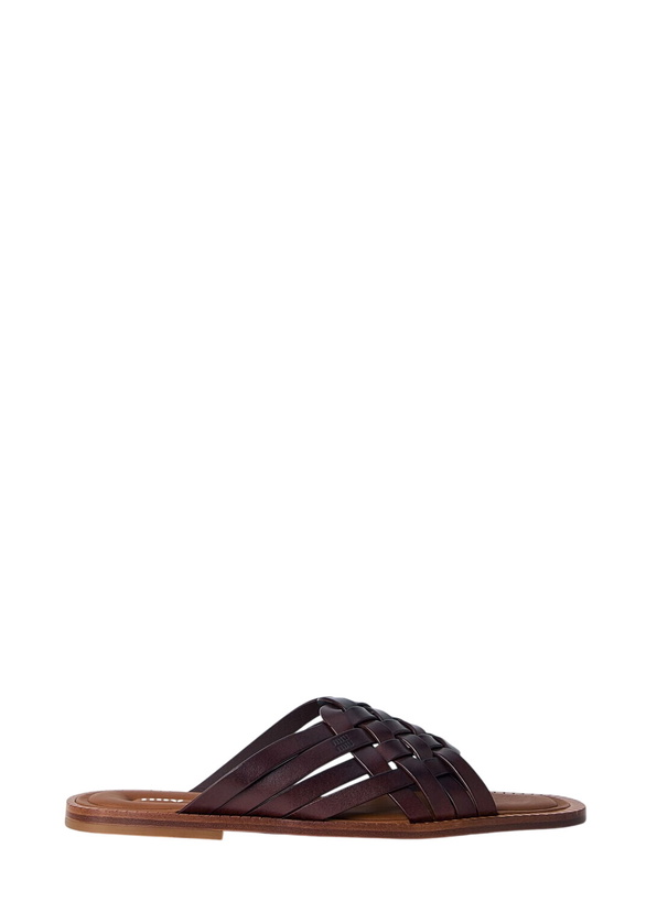 Photo: Miu Miu Woven Leather Sandals