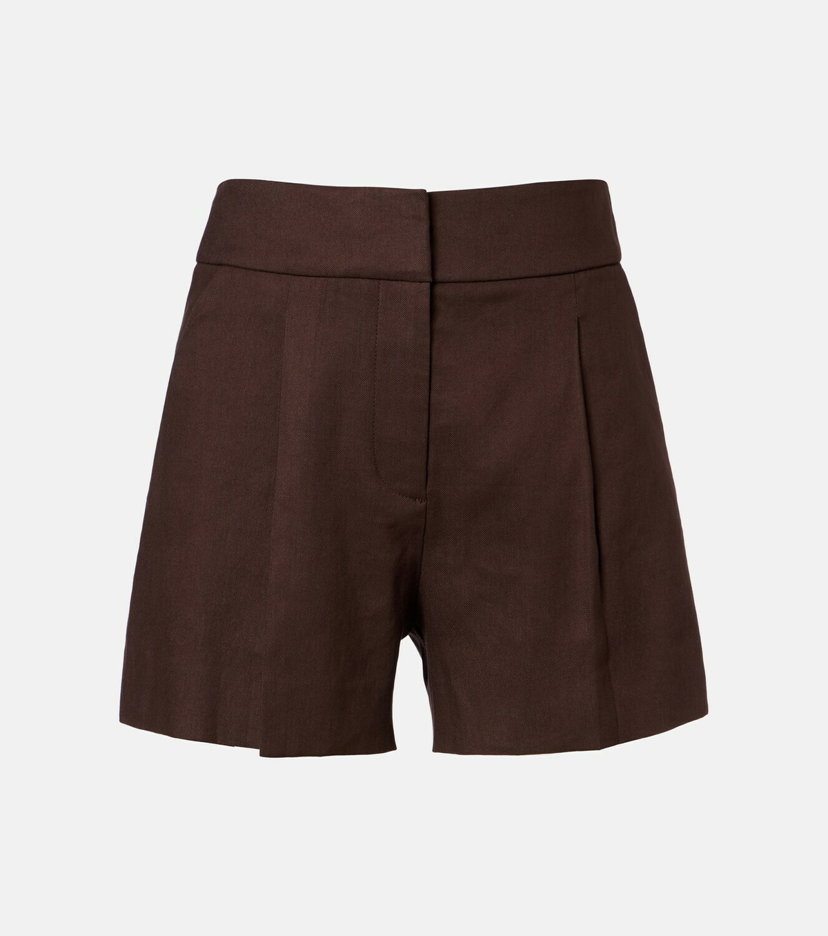 Veronica Beard Haina linen-blend twill shorts
