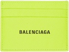 Balenciaga Yellow Cash Card Holder