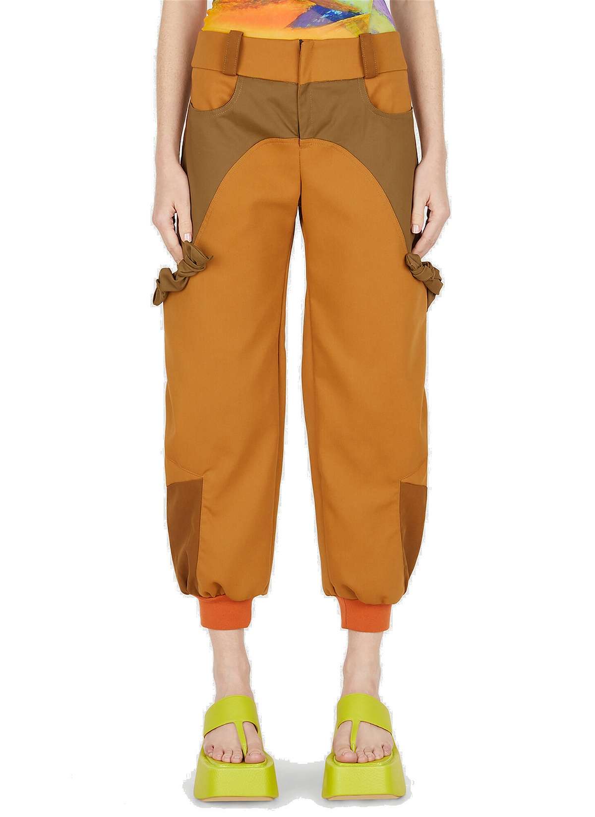 Photo: Bombacho Colour Block Pants in Brown