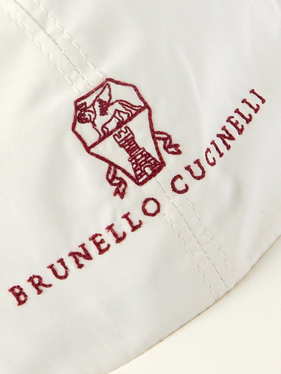 Brunello Cucinelli - Logo-Embroidered Cotton-Twill Baseball Cap - White