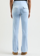 Juicy Couture Del Ray Logo Velour Sweatpants Light Blue