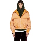 Feng Chen Wang Orange Oversized Hooded Jacket