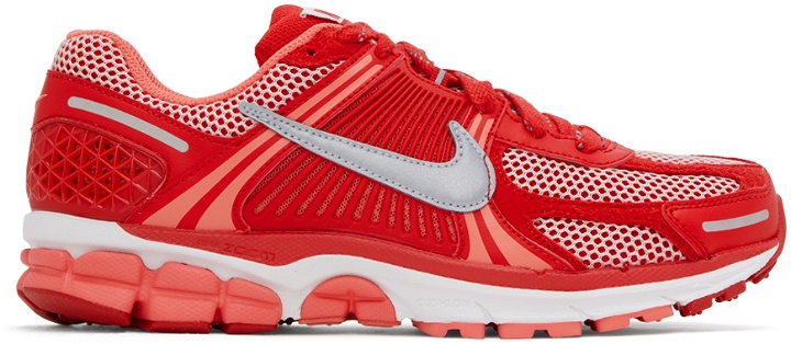Photo: Nike Red & Pink Zoom Vomero 5 Sneakers