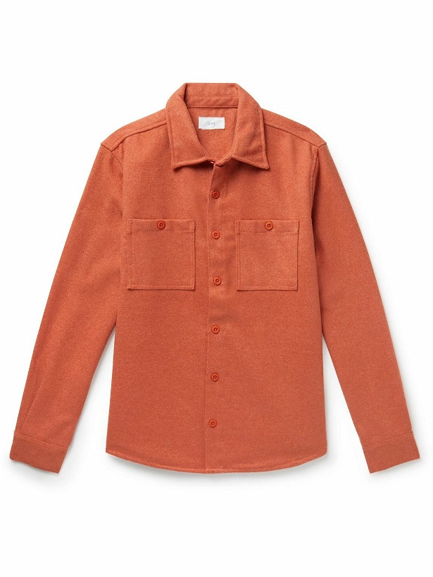 Photo: Onia - Essential Brushed-Flannel Overshirt - Orange