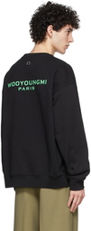 Wooyoungmi Black Glow-In-The-Dark Logo Sweatshirt