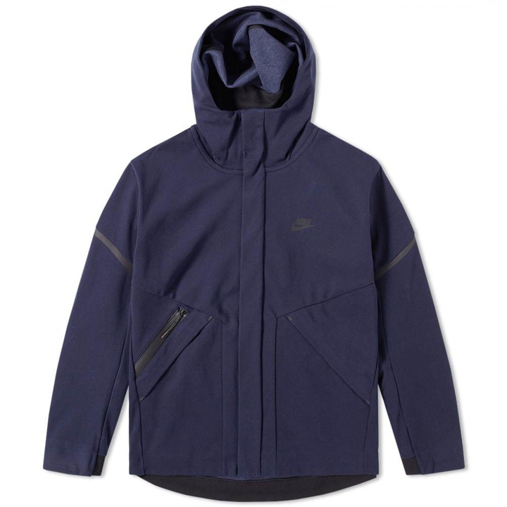 Photo: Nike Tech Fleece Windrunner Jacket Blue