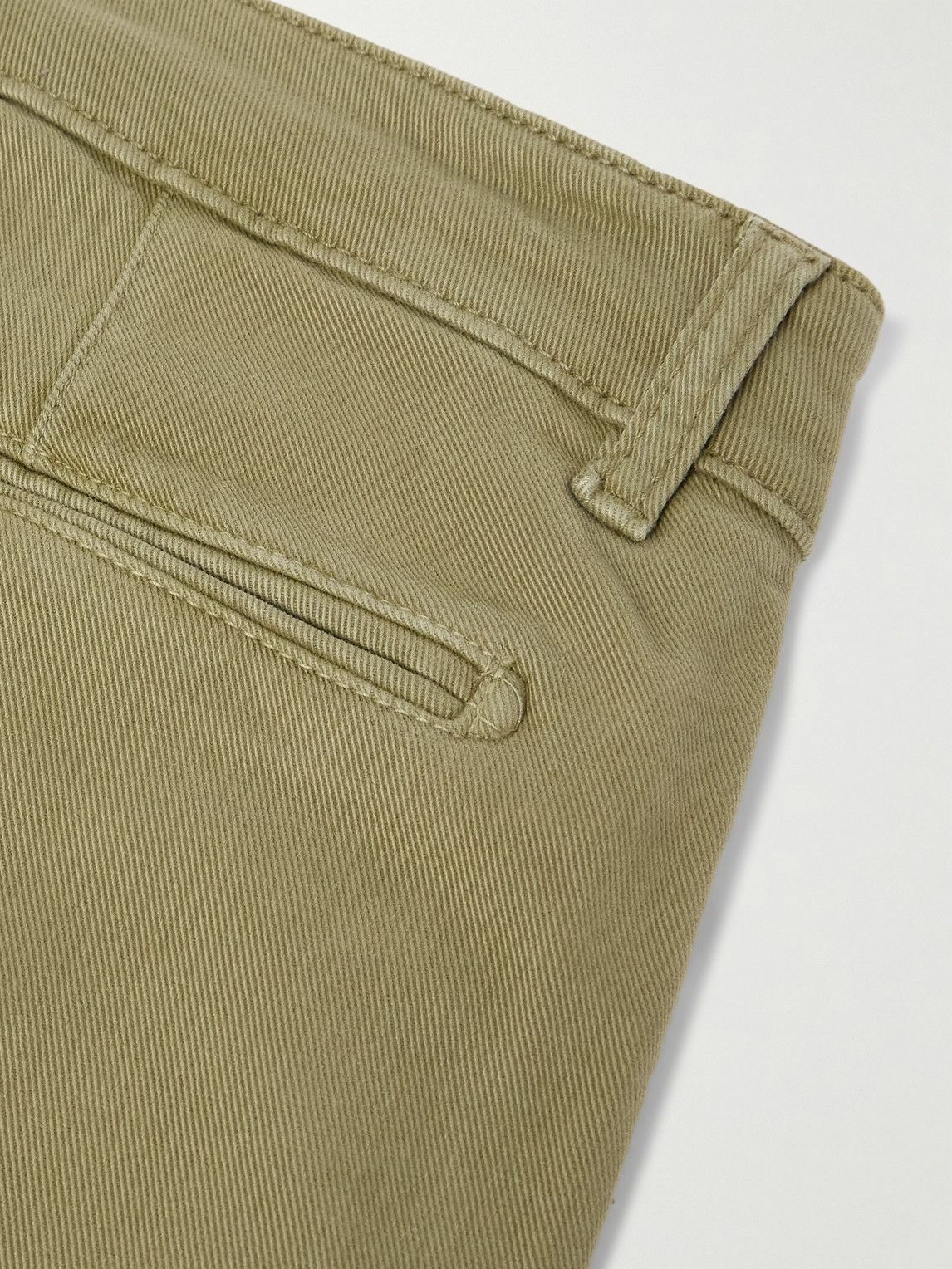 Massimo Alba - Winch2 Straight-Leg Cotton-Blend Twill Trousers - Green