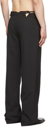 Dion Lee Black Rope Macrame Trousers