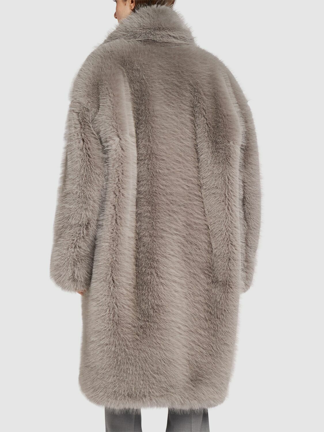 ムートン・ファーコート SPORTMAX LIGHT GREY FAUX FUR COAT Sportmax Light grey faux fur coat | TheDoubleF