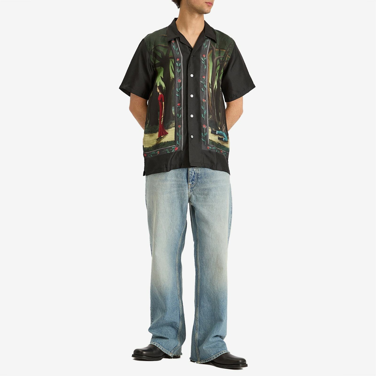 Endless Joy Men's In The Pines Vacation Shirt in Multi