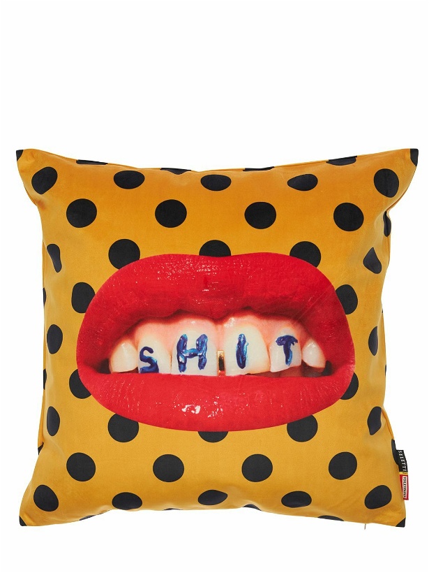 Photo: SELETTI Lips & Teeth Printed Cushion