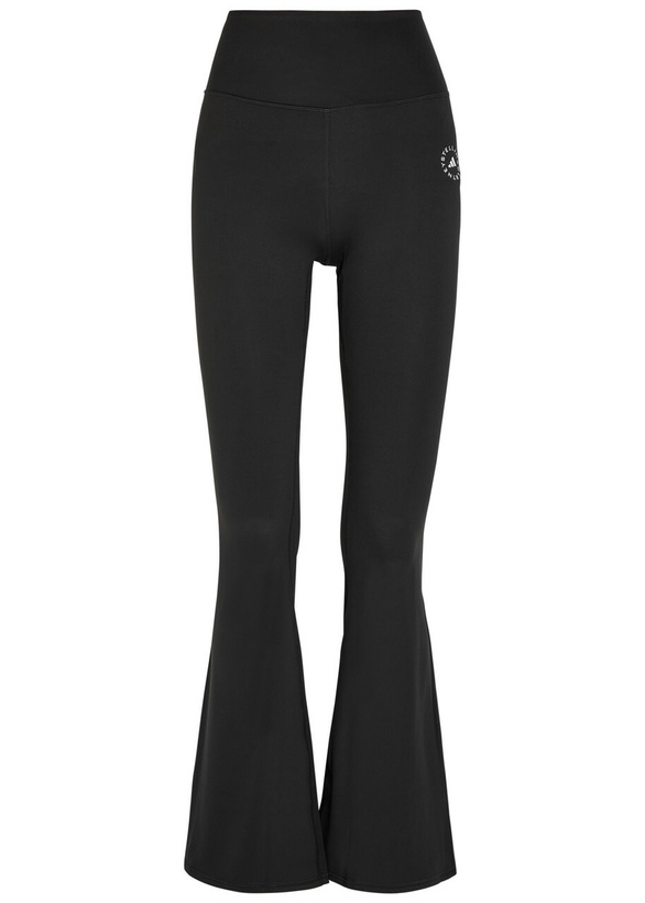 Photo: Adidas X Stella Mccartney Flared Stretch-jersey Leggings Black