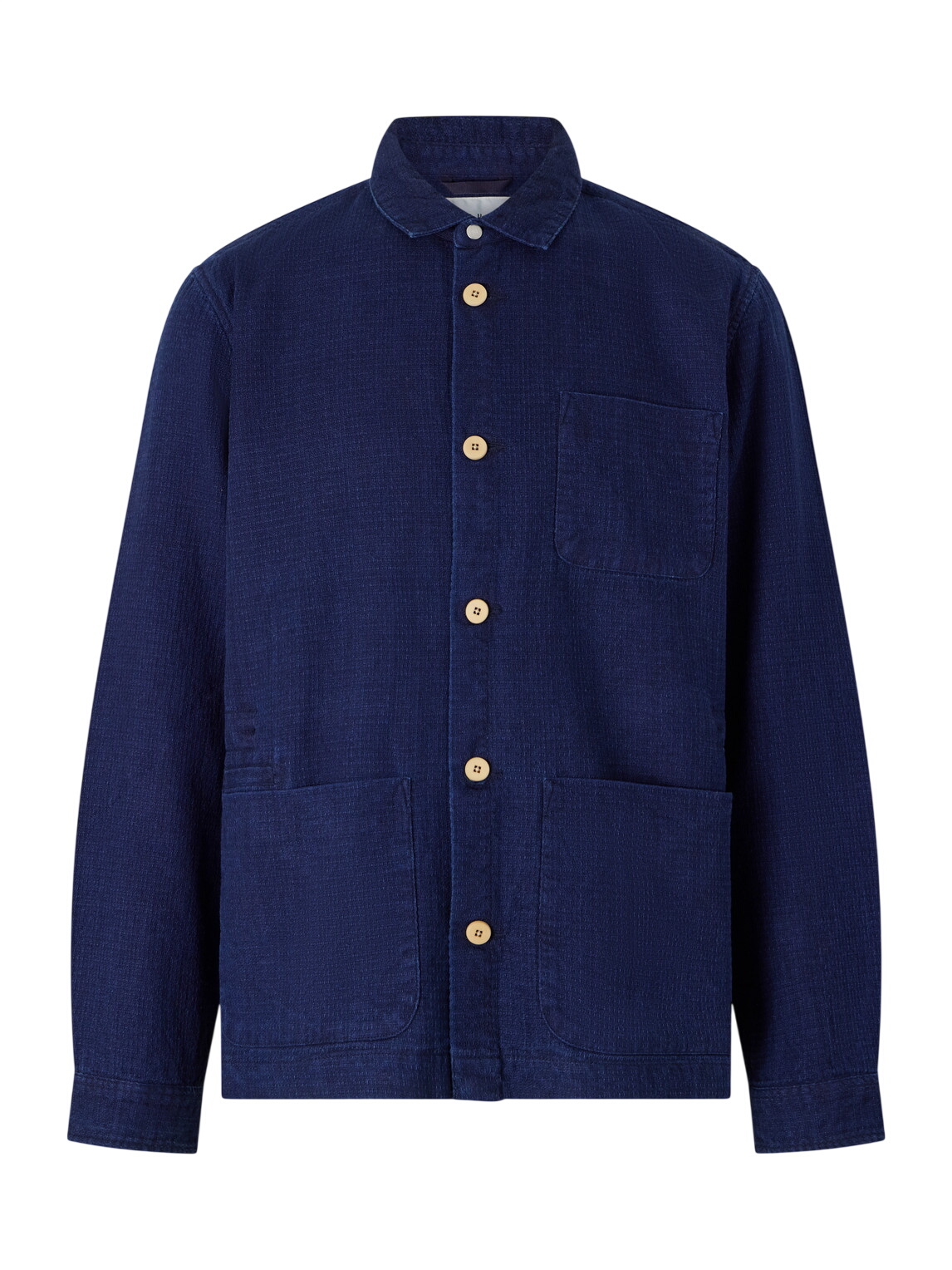 Folk Men's Worker Jacket in Navy Cord Mix Folk