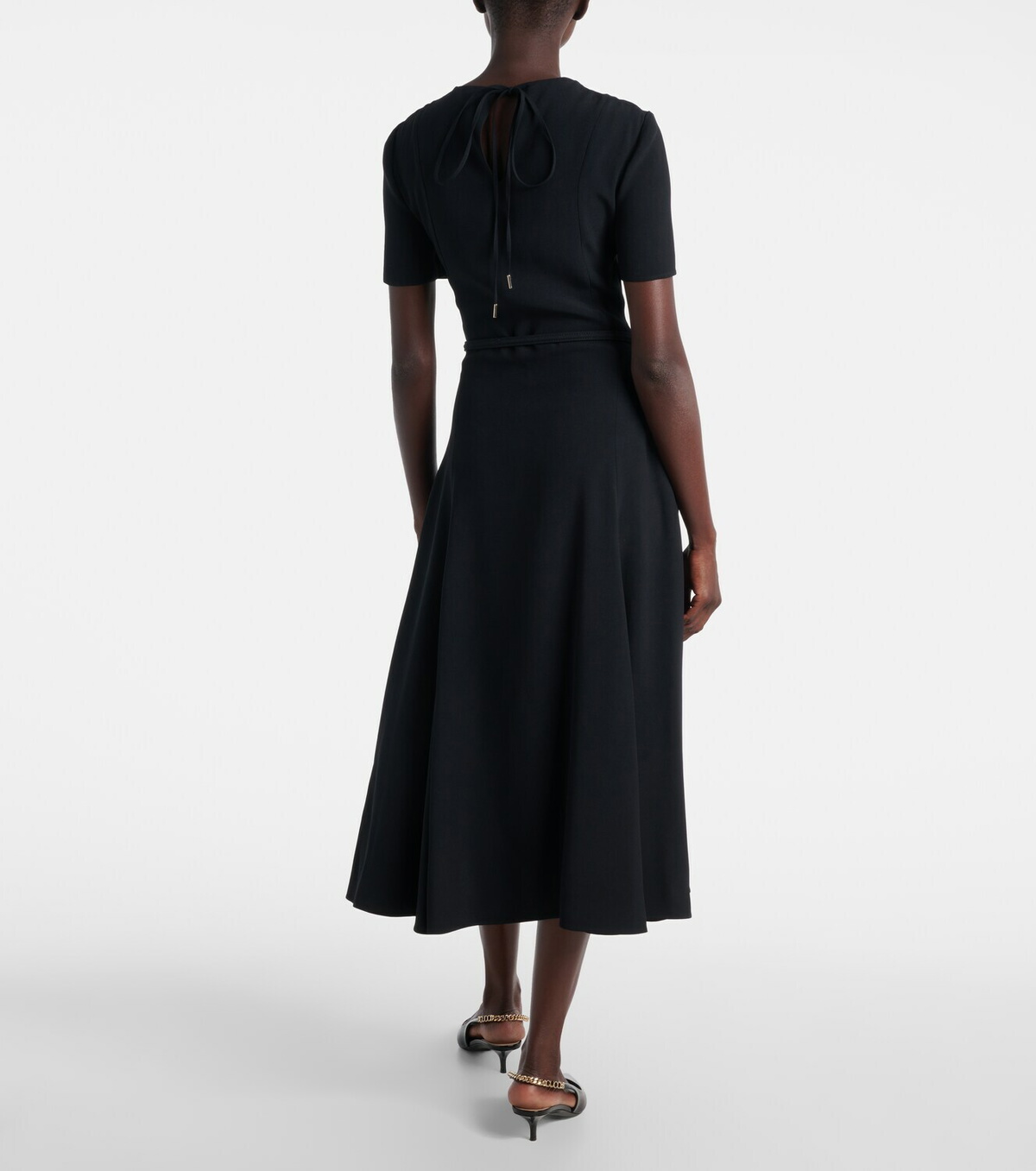 Gucci Double G belted midi dress
