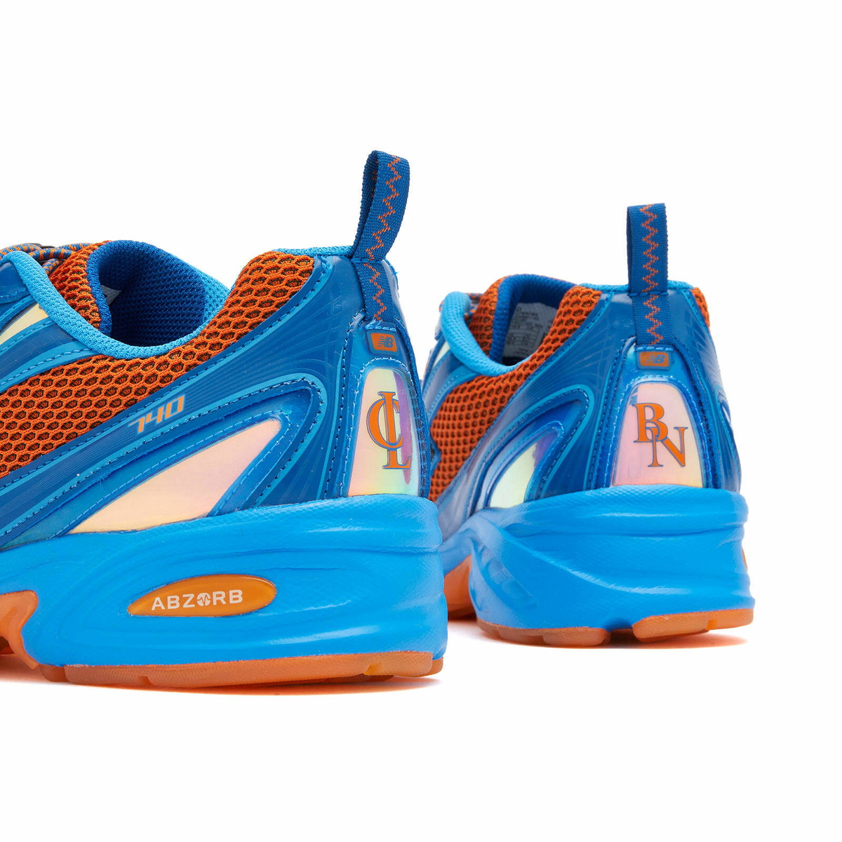 New Balance x Amine 740 Sneaker in Blue/Orange New Balance