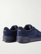 Polo Ralph Lauren - Heritage Court II Logo-Debossed Suede Sneakers - Blue