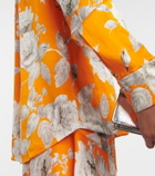 Erdem - Lillia floral satin blouse