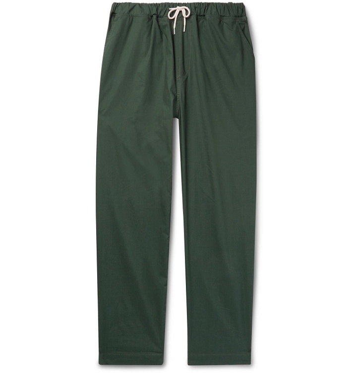 Photo: Albam - Tapered Cotton-Ripstop Drawstring Trousers - Green