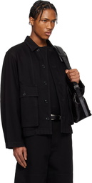 LEMAIRE Black Boxy Denim Jacket