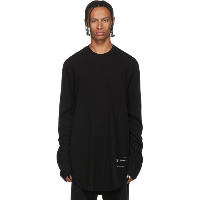 Photo: Julius Black Draped Long Sleeve T-Shirt