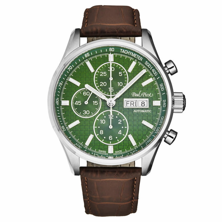 Photo: Paul Picot Gentleman Blazer Chronograph Automatic Green Dial Mens Watch P4309.SG.1021.6614