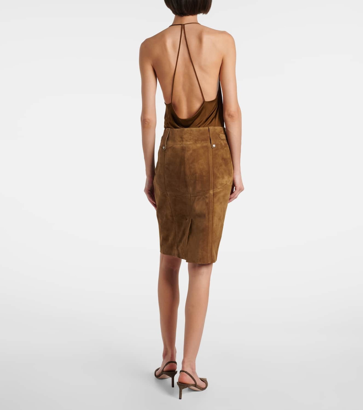 Tom Ford Suede pencil skirt