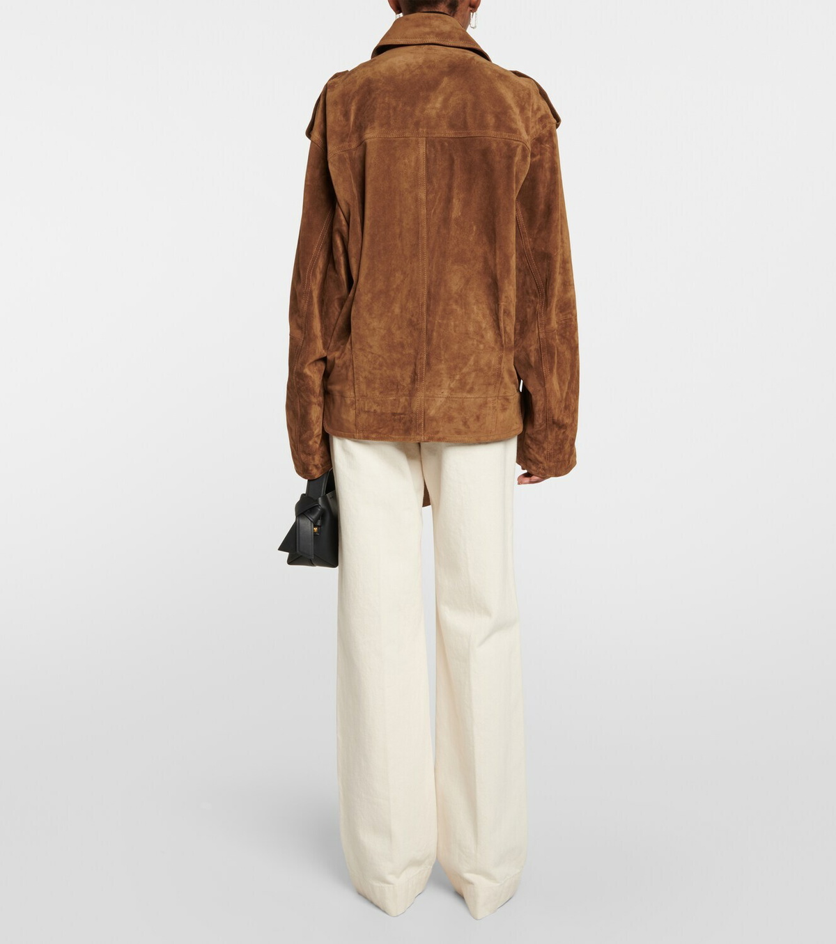 Petar Petrov Belted suede biker jacket